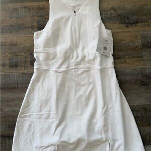Beyond Yoga Ivory Sleeveless Mini Dress